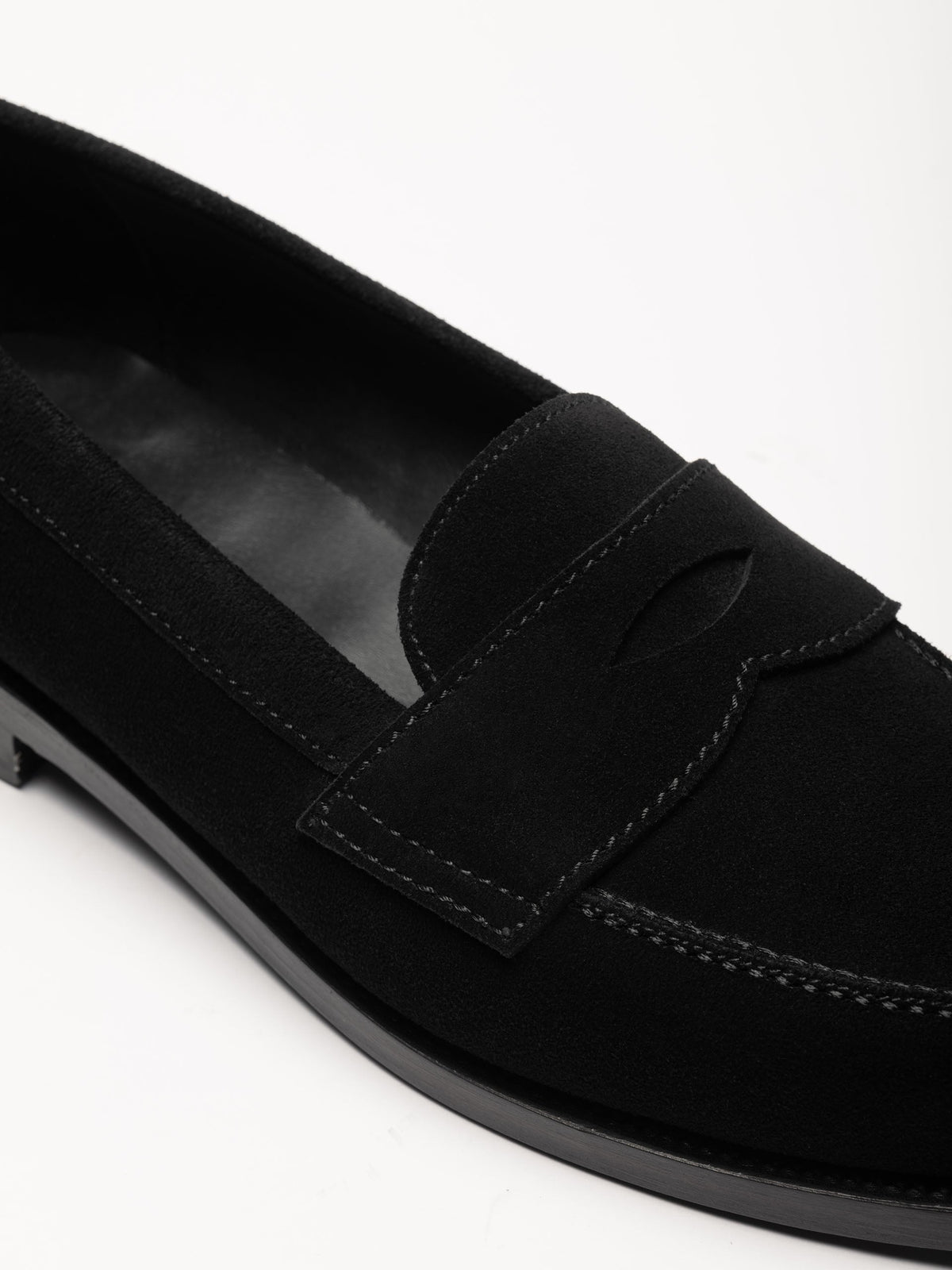 The Ivy Loafer - Black Suede