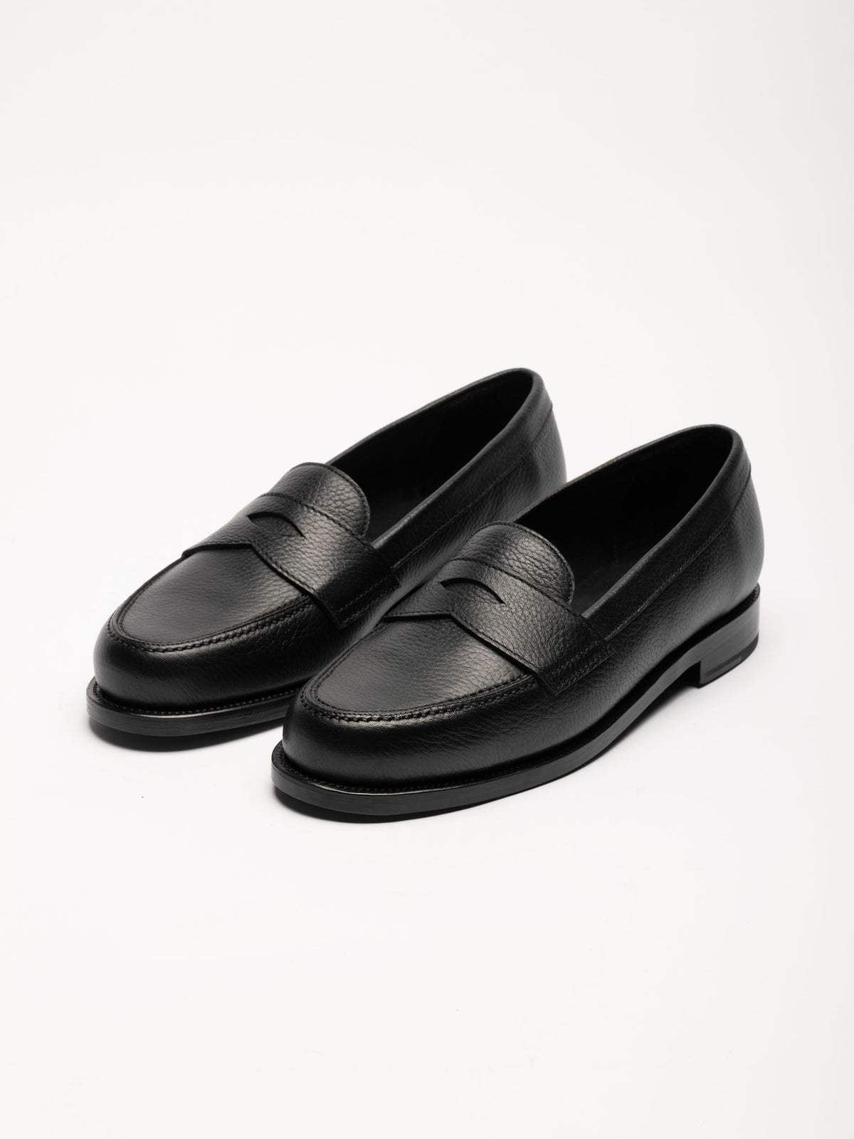 The Ivy Loafer - Black Grain