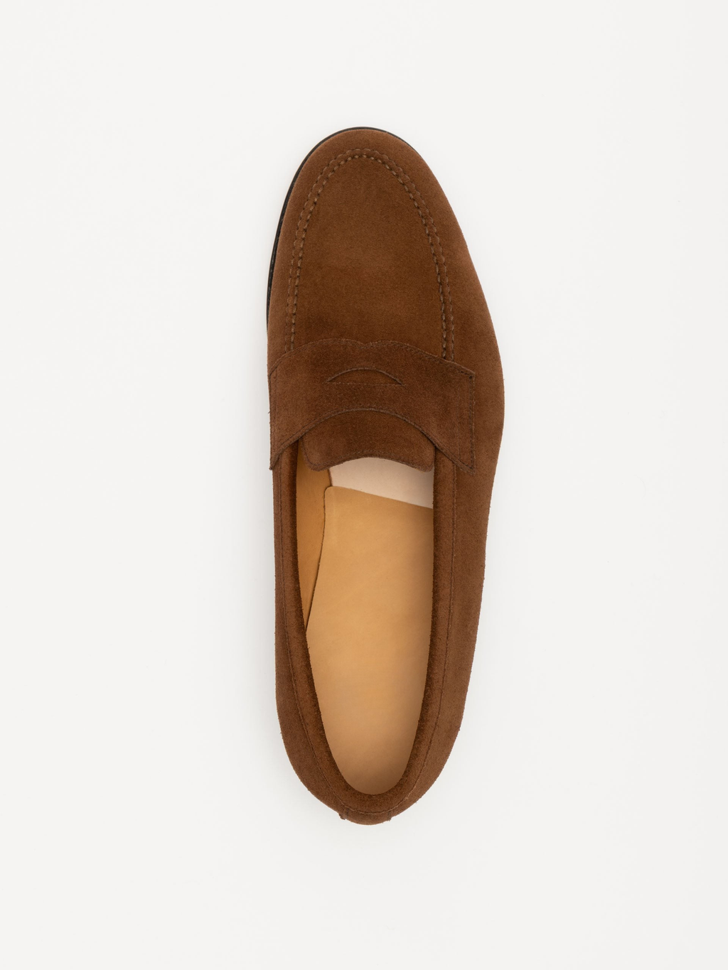 The Penny Loafer - Medium Brown Suede