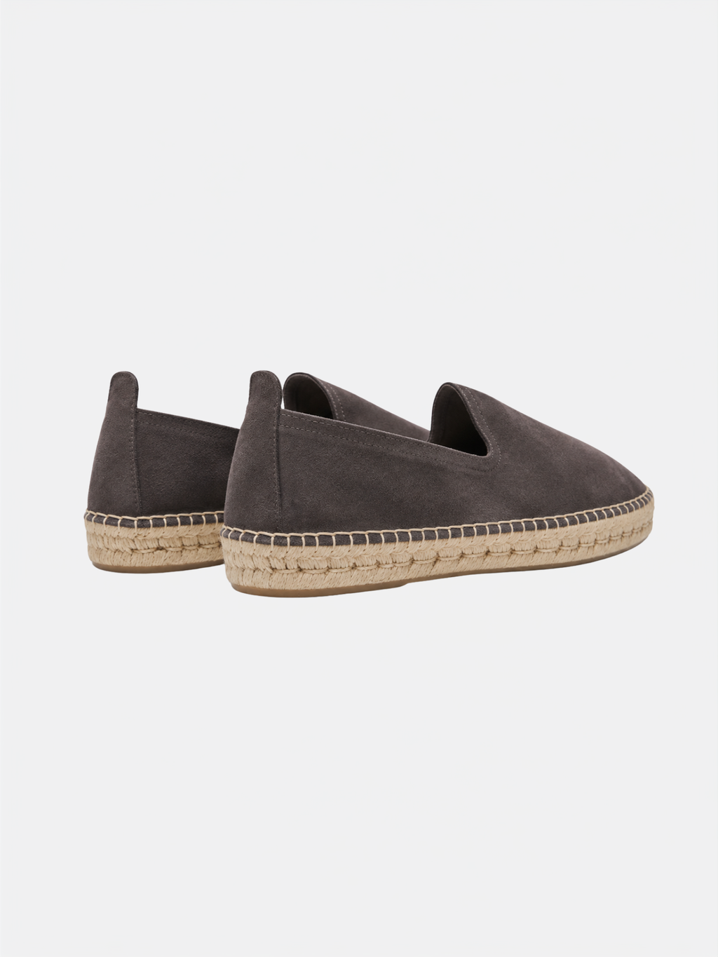 The Espadrille - Light Grey Suede