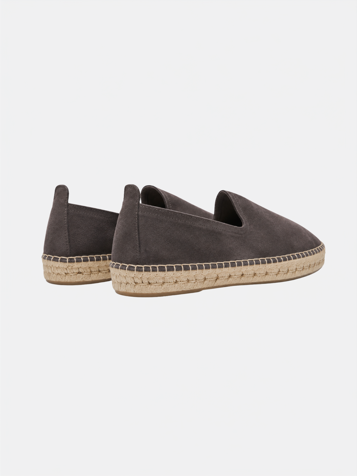 The Espadrille - Light Grey Suede