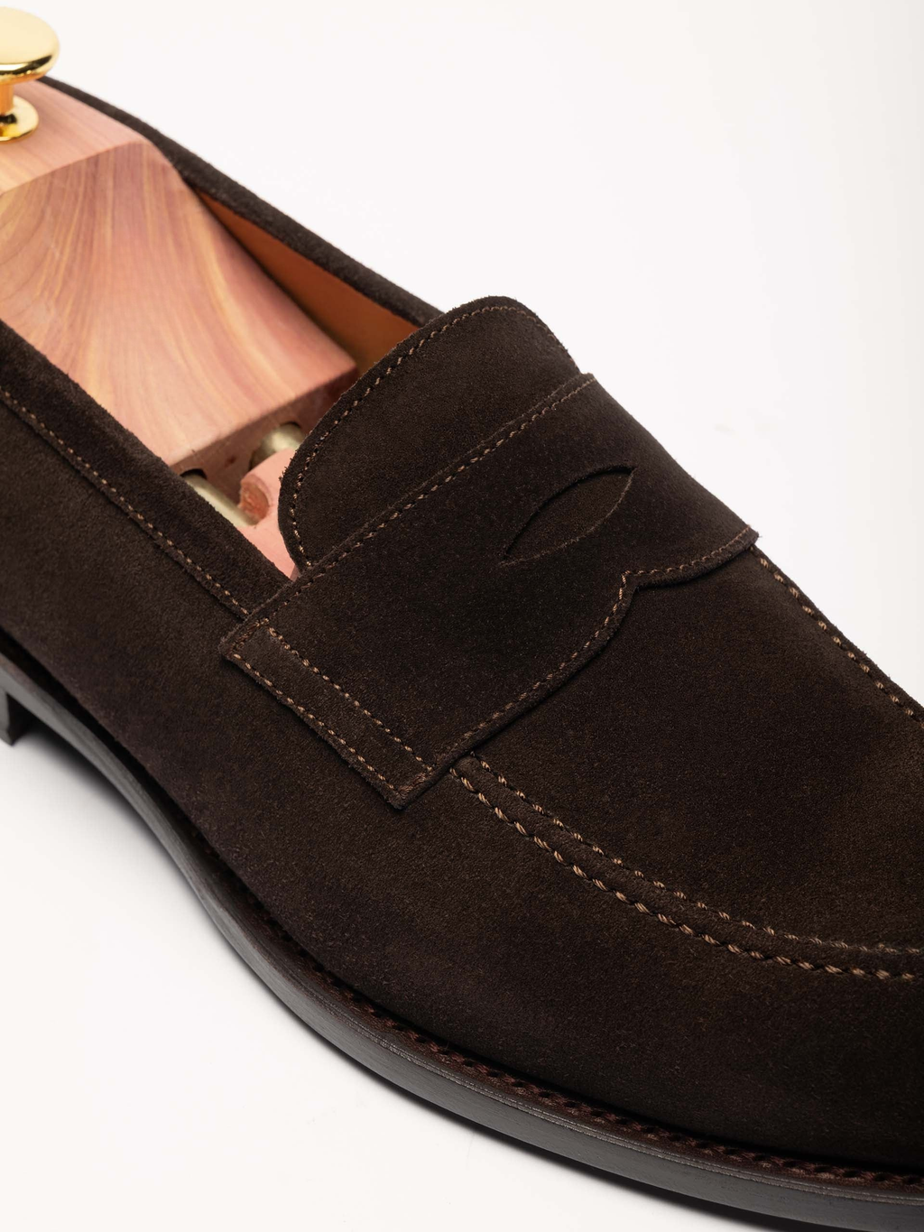 The Penny Loafer - Brown Suede