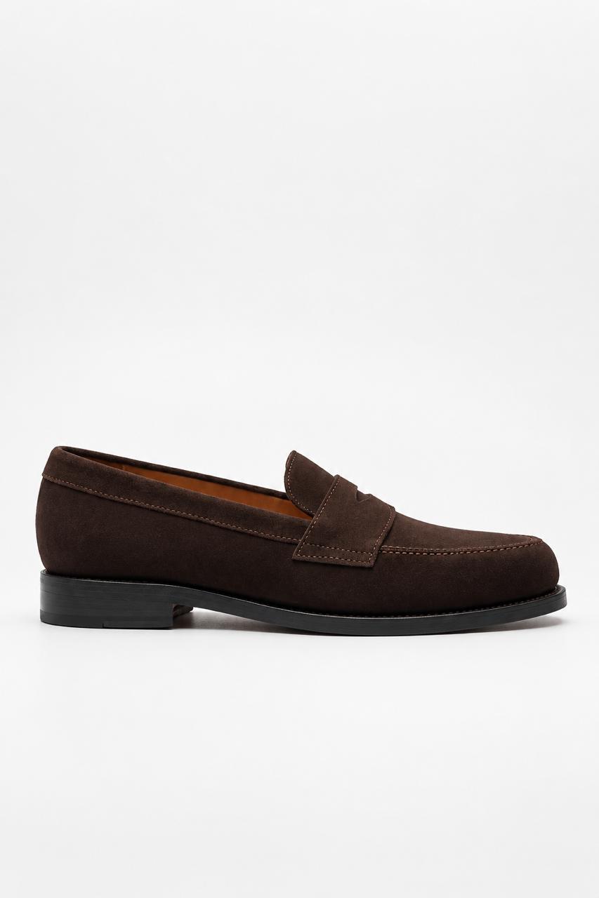 Men's Brown Suede Loafers