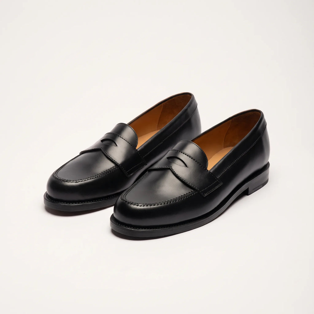 Men's Black Penny Loafers