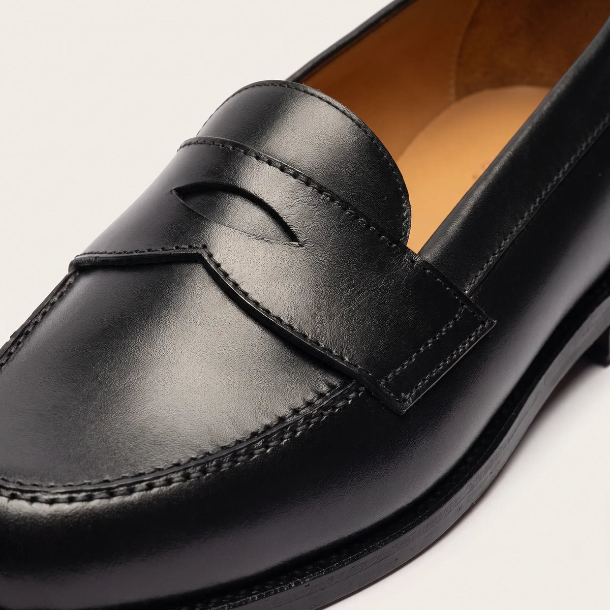 Men's Black Penny Loafers