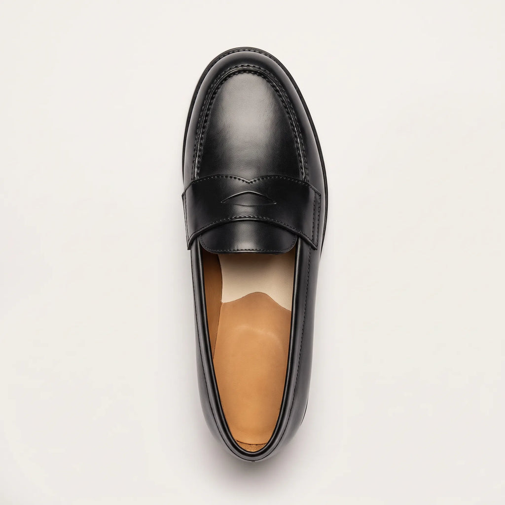 Men's Black Penny Loafers