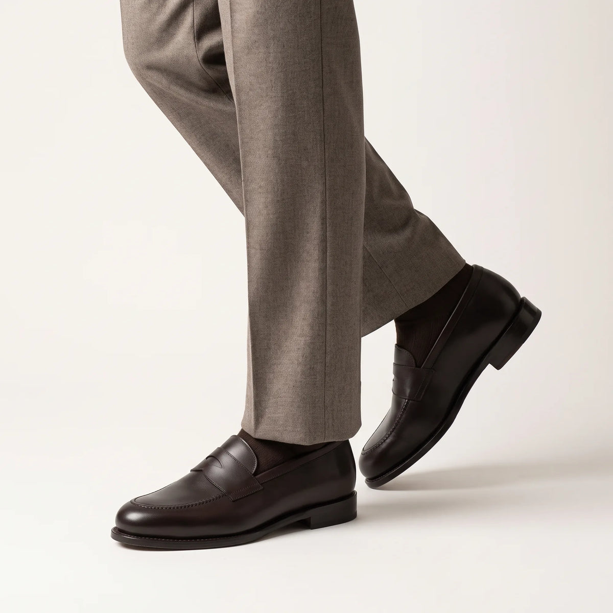 Men's Brown Penny Loafers