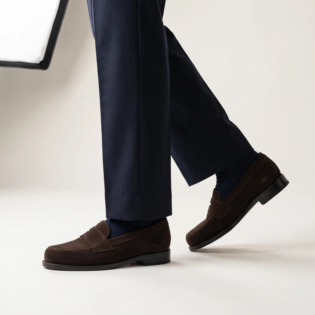 Men's Brown Suede Loafers